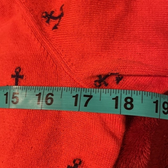 Tommy  Hilfiger burnt orange Logo Cardigan Sz L - Picture 6 of 11